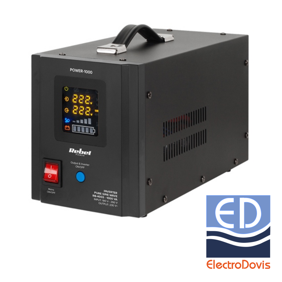 UPS pentru CENTRALE 1000VA/700W SINUS PUR 12V Rebel