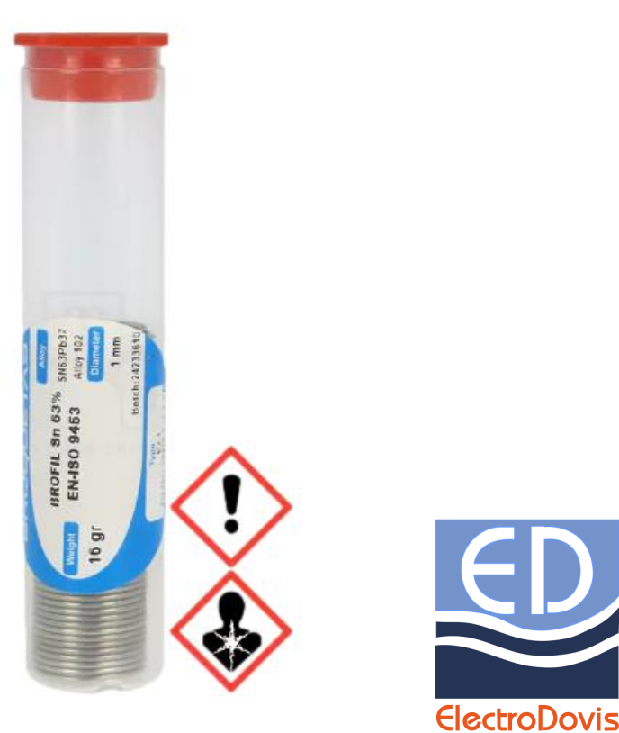 FLUDOR 16g/1mm Sn63Pb37 FIOLA BROQUETAS
