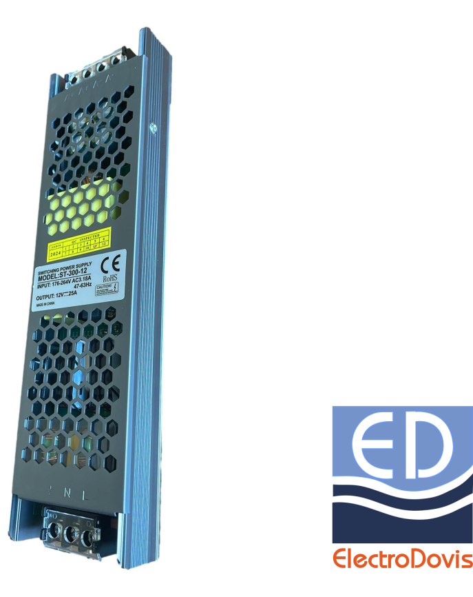 ALIMENTATOR 25A 12V 300W IP20 ST-300-12