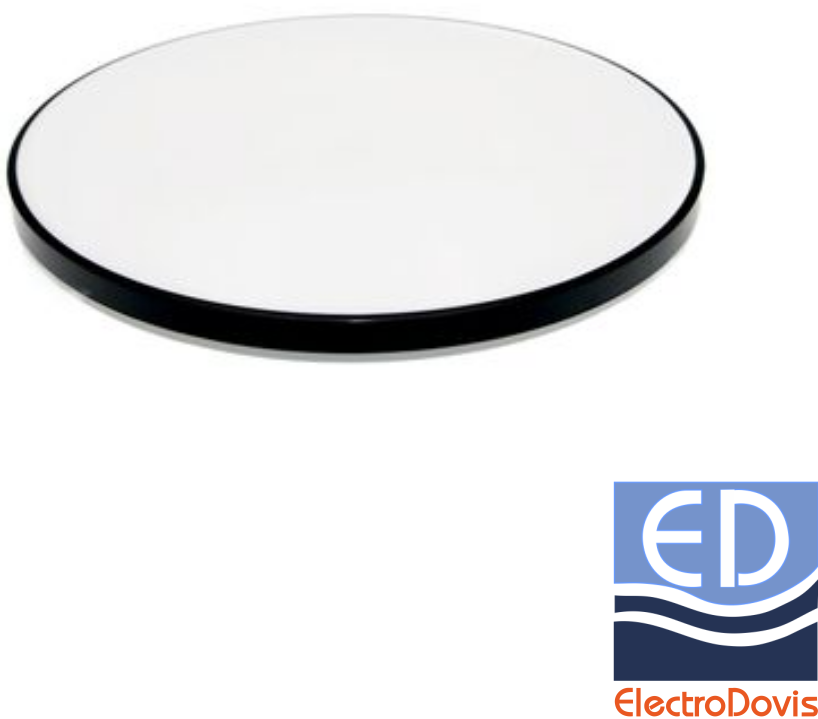 PLAFONIERA LED ROTUNDA 18W 4000k IP44 1800lm NEAGRA DBL 21-2701811