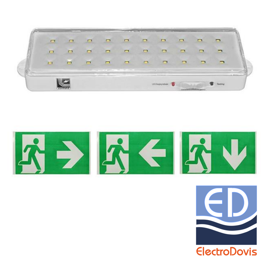 CORP iluminat siguranță 30led IP20 7h 4000K permanent/nepermanent DBL 19-915/N