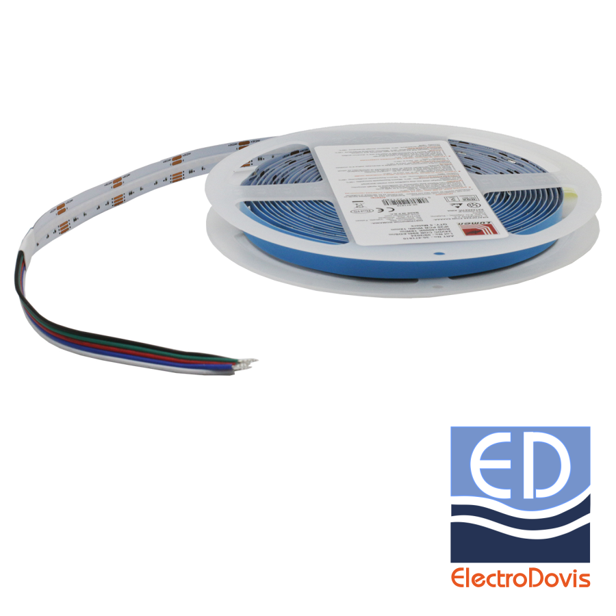 BANDA LED LCOB 24V IP20 11W/m L.RGB+W 10mm 5m 1210lm/m 30-471110 Lumen