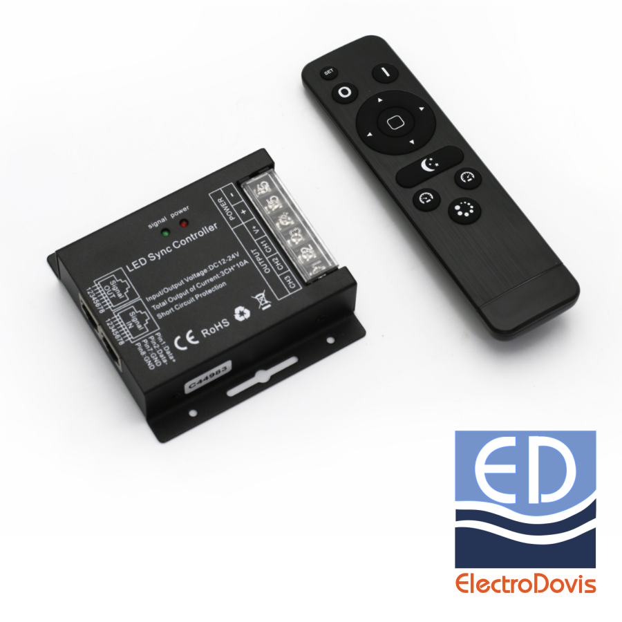 DIMMER pentru banda led CCT cu telecomanda 10A 120W/12V;240W/24V 30-33326 LUMEN