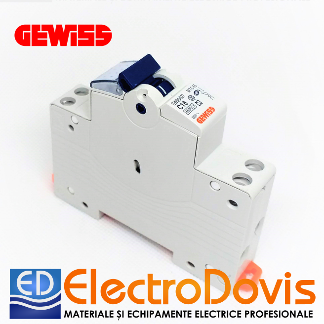 Întrerupător automat F+N GEWISS curba C 16A 4.5kA GW90027