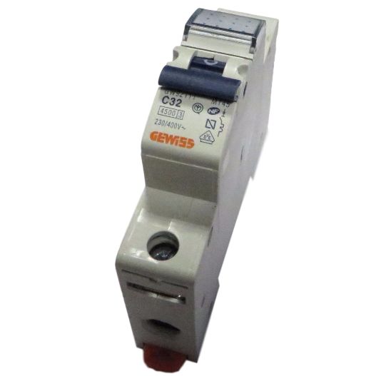 Întrerupător automat monopolar MT45 curba C 32A 4.5kA GW92111