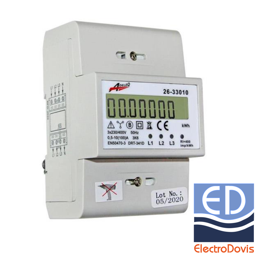 CONTOR trifazat PE SINA 3x100A 4p Digital 26-33010 DBL
