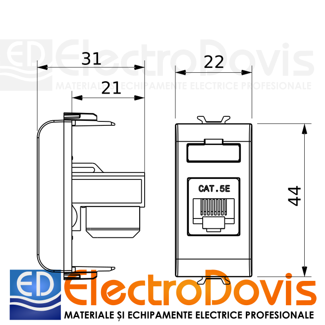 PRIZA UTP RJ45 CAT.5E Chorus GW10421