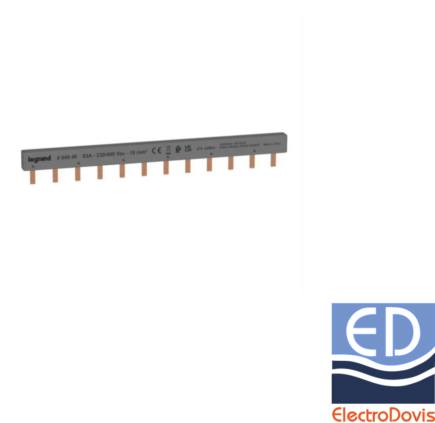BARETA siguranțe pieptene bipolara 6P 404946 Legrand tip pin NOU