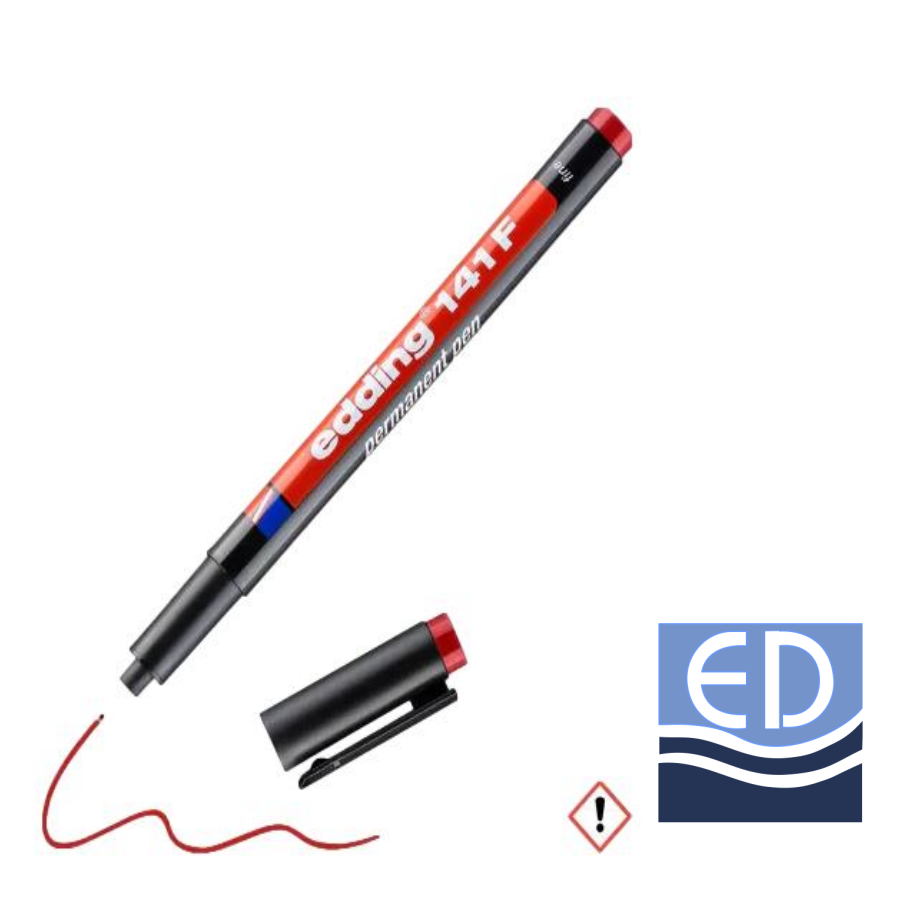 MARKER ETICHETE ROSU 0.6mm Edding 141F