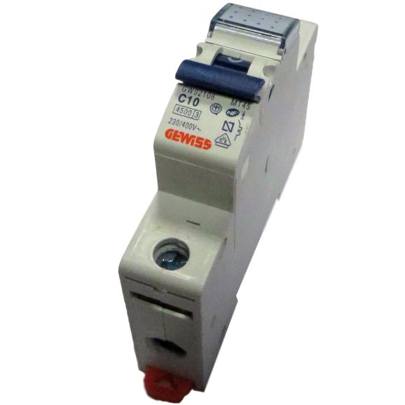 Întrerupător automat monopolar MT45 curba C 10A 4.5kA GW92106