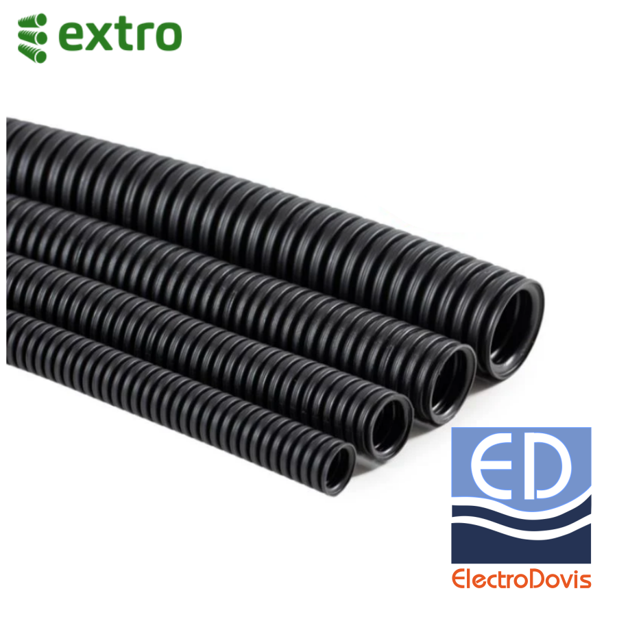 TUB FLEX.+SONDA EXTRO 20 NEGRU UV DUR 750N halogen free 50m/rola 12102020