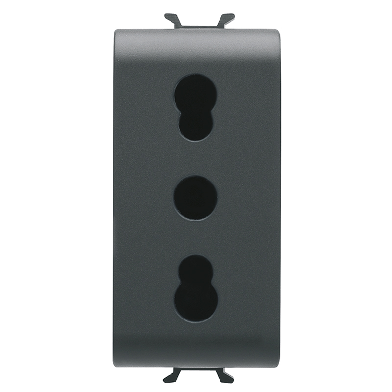 PRIZA 10/16A bivalentă neagra Chorus GW12203