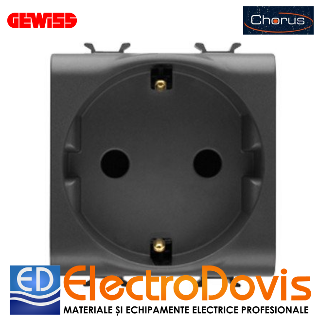 PRIZA 16A CP GER neagra Chorus GW12241