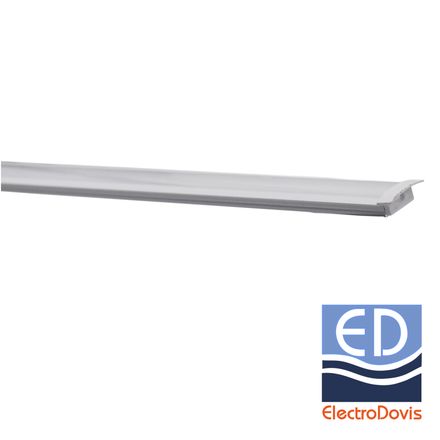 PROFIL ALUMINIU + DISPERSOR mat ingropat pentru banda led maxim 12mm ALB L=2m 30-1560209