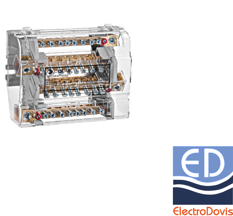 repartitor tetrapolar 160A Cabur 1x50mmp/2x35mmp+6x16mmp QBLOK4160S