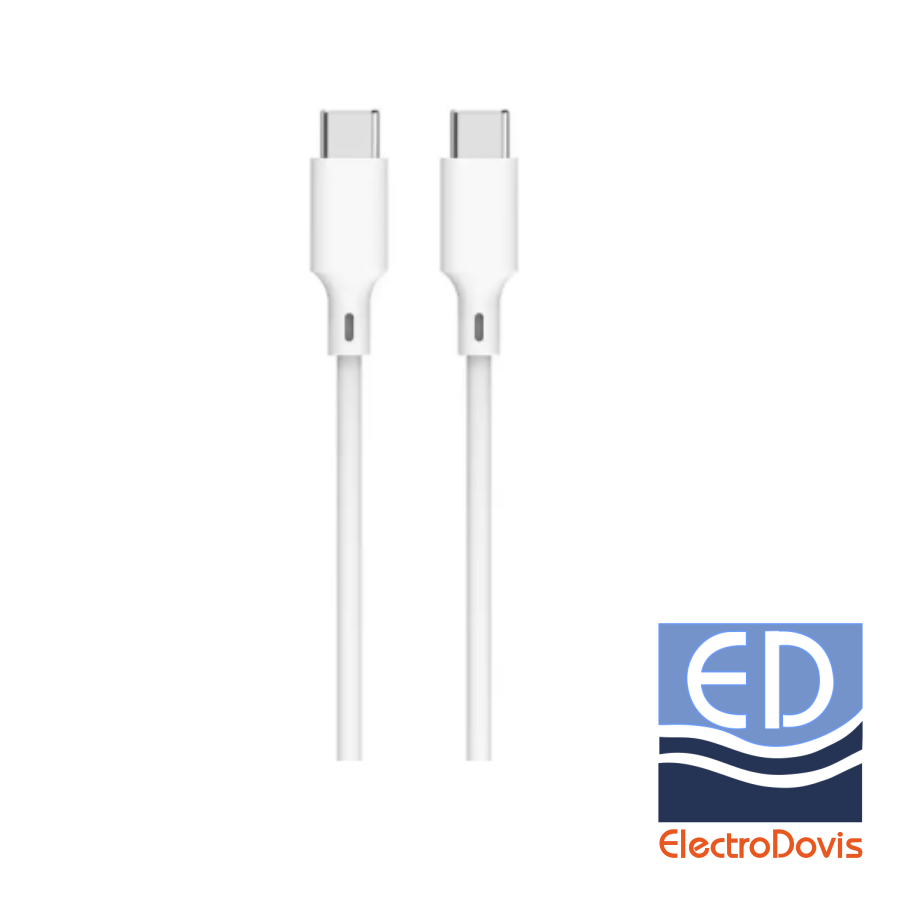 CABLU USB-C/USB-C 2m 60W Alb Well