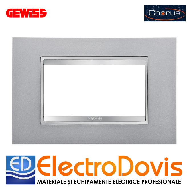 PLACA 4P Lux Chorus Titanium GW16204VT