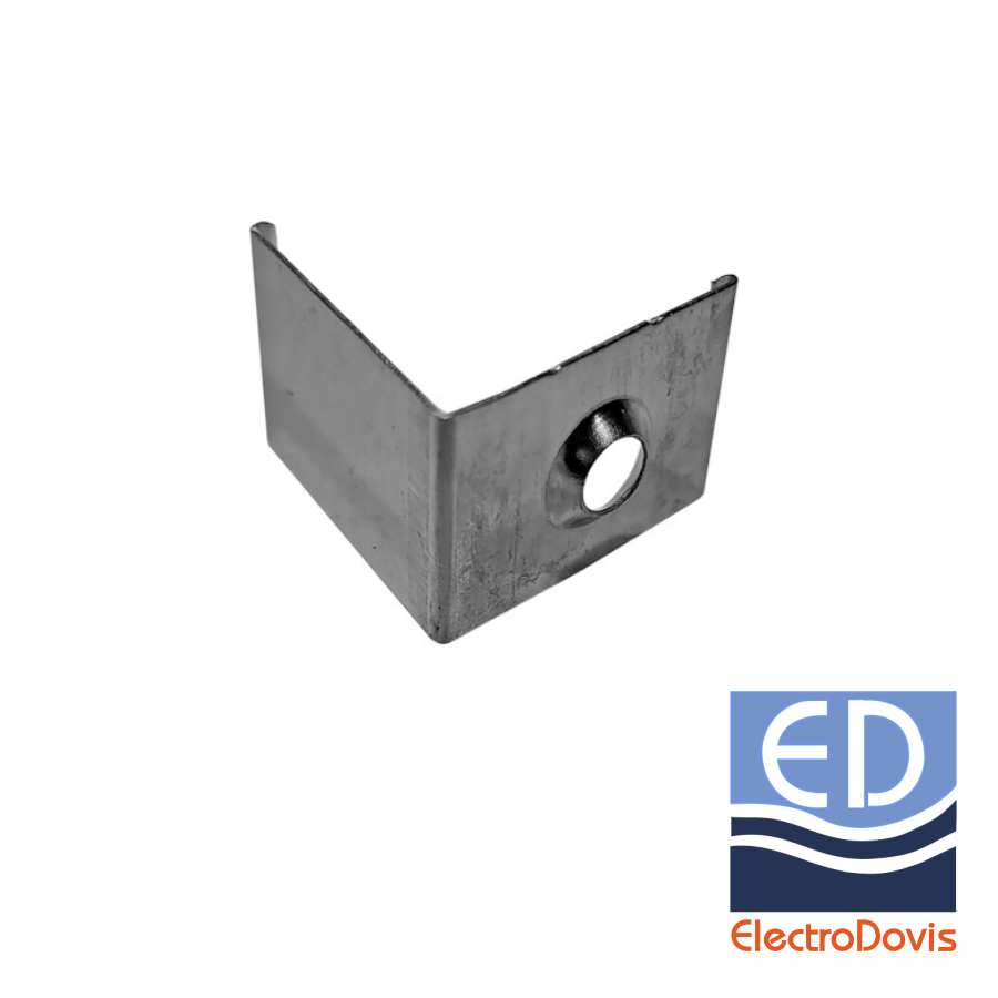 CLEMA FIXARE pentru profil aparent colt maxim 12mm INOX 30-1575