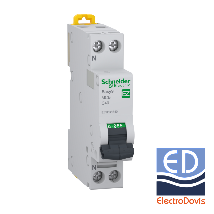 Întrerupător automat F+N EZ9 curba C 40A 6kA Schneider EZ9P35640