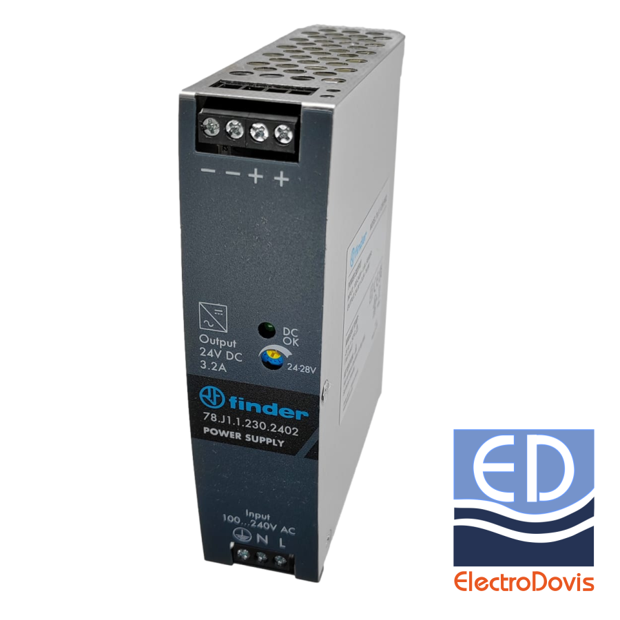 ALIMENTATOR 3.2A 24V /230V - 75W AC/DC sina DIN 78.J1.1.230.2402 Finder