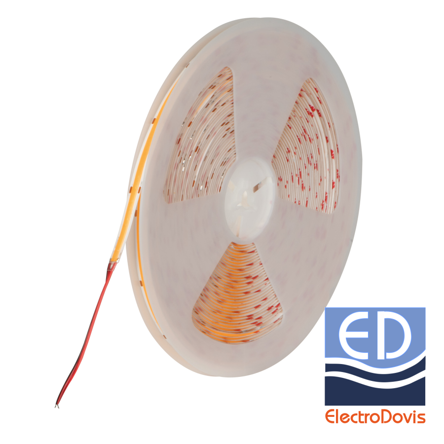BANDA LED LCOB 24V IP00 7.5W/m lumină rece 6500k 20m 690lm/m 38919 KANLUX