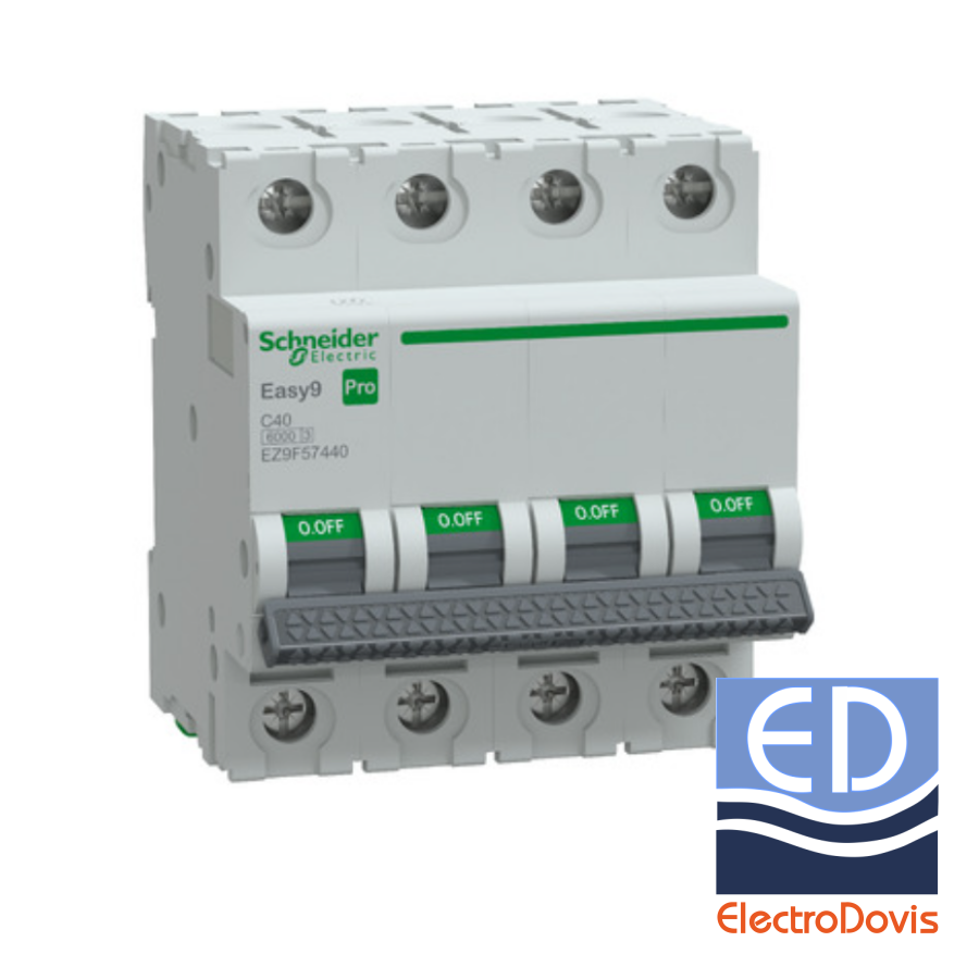 Întrerupător automat tetrapolar 4P 40A C 6kA Schneider PRO
