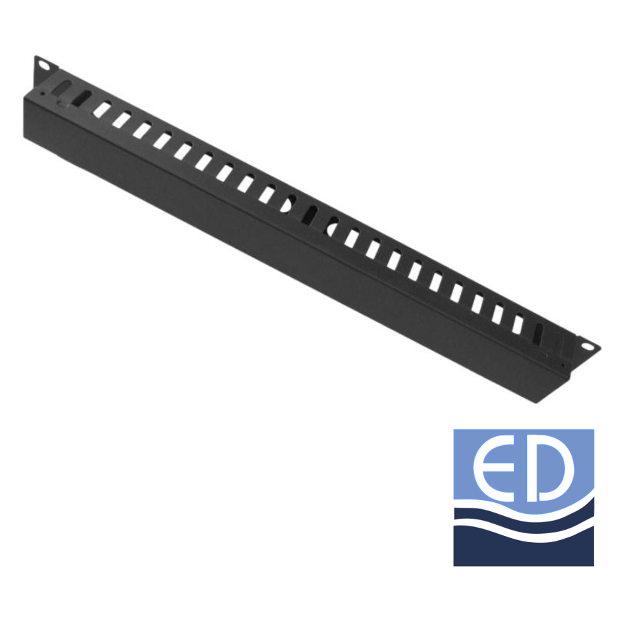 ORGANIZATOR CABLURI RACK 1U NEGRU CM-3003