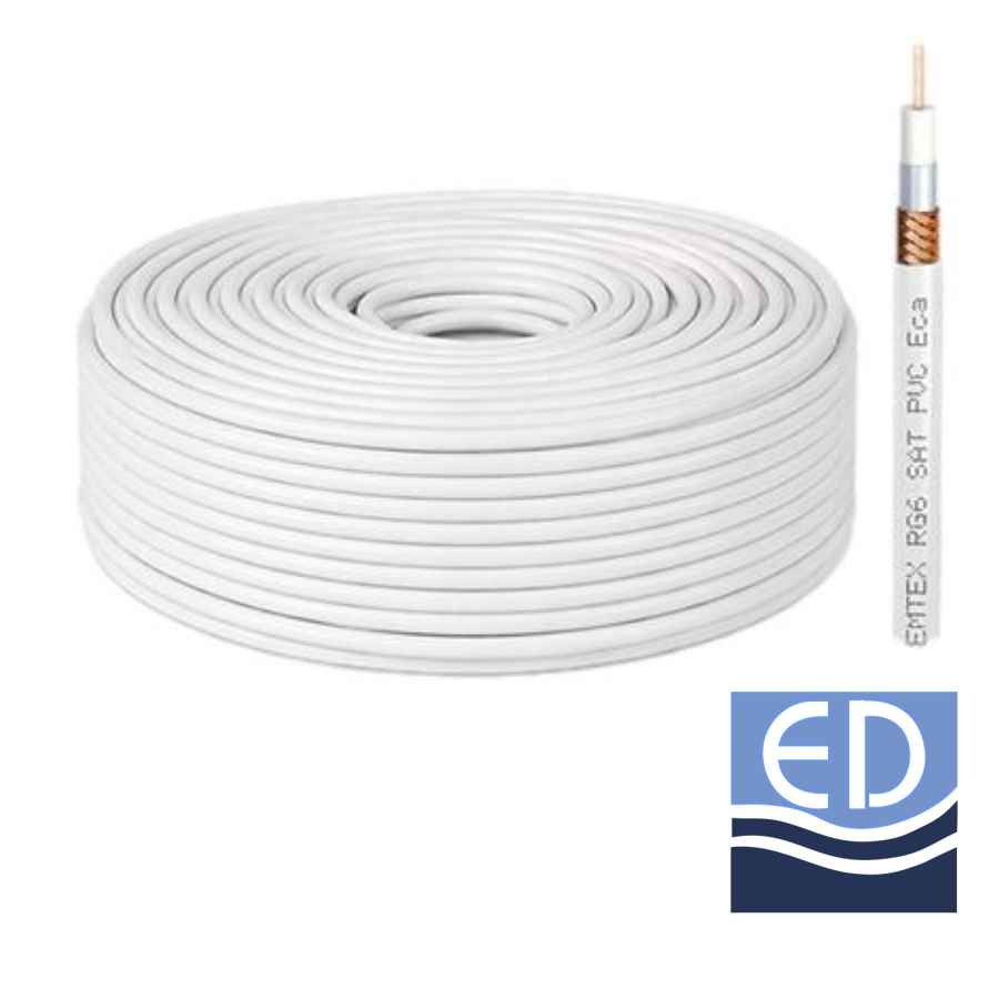 CABLU COAXIAL RG6 75ohm EMTEX