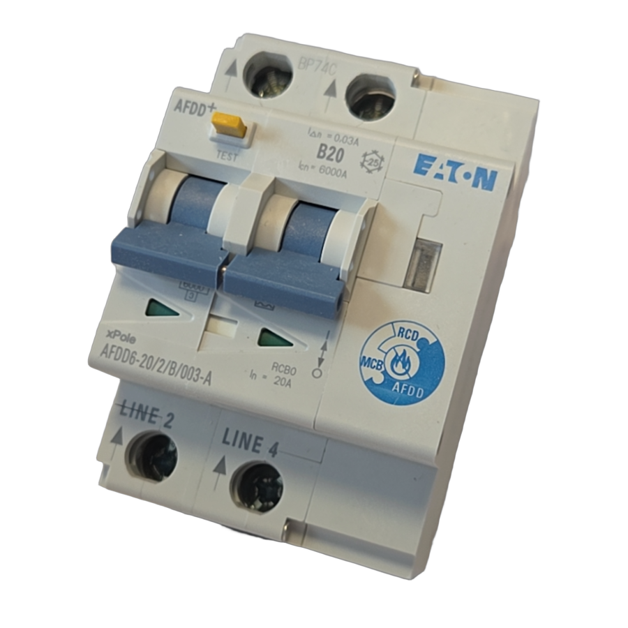 AFDD bipolar 20A curba B 30mA tip A 6kA Eaton EP-507261